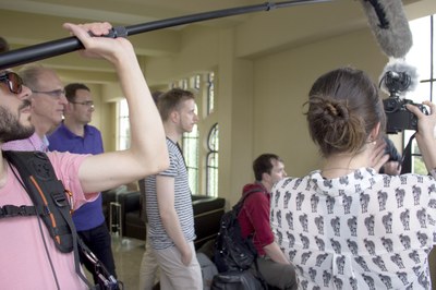 Critical rapporteurs at USP's School of Medicine - Scientific and cultural Tour: USP and Modernist São Paulo - April 18, 2015