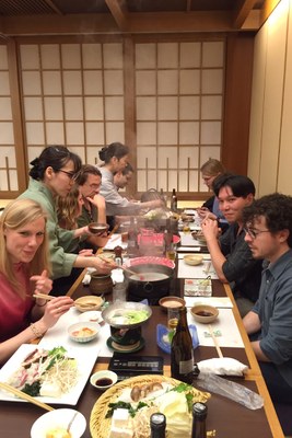 Participants of the Intercontinental Academia at the Kisoji Yagoto Restaurant